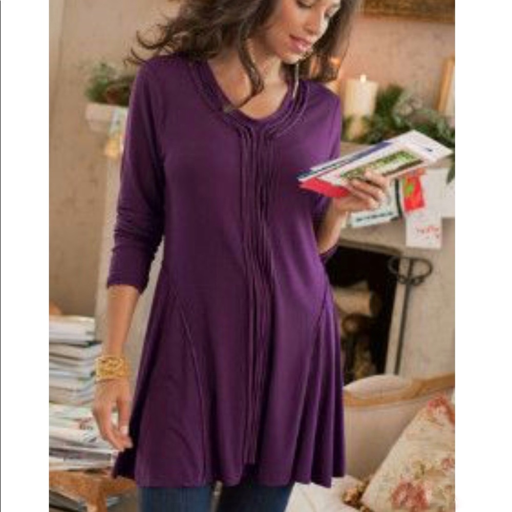 Soft Surroundings Tunic in Blackberry Wine